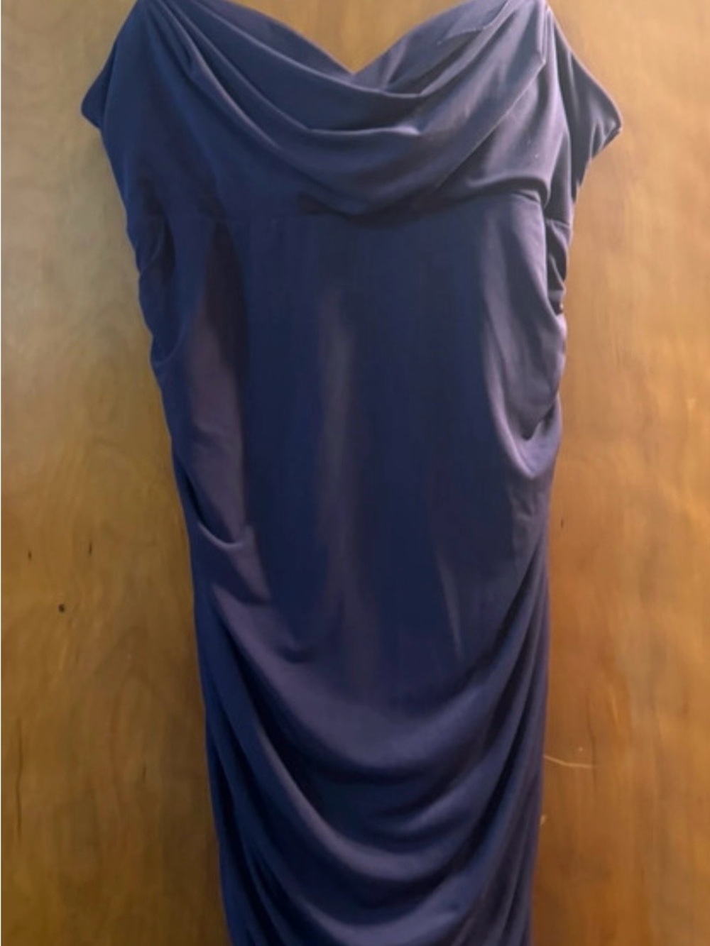 Emerald Sundae Navy Cowl Neck Mini Dress